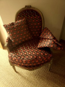 Bergère peinte Louis XVI Atelier Osiris